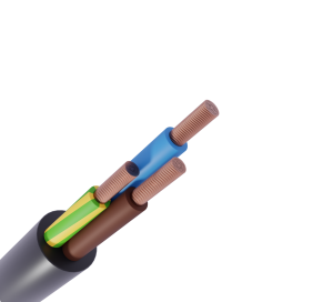 H05VV-F & H05VVH2-F European Power Control Cable | 300/500V 3 Core Flexible PVC Mains Lead with Europlug | H03VV-F Compatible